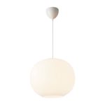 DFTP by Nordlux Navone 40 Pendelleuchte Glas und Metall Weiß | 400mm - Geeignet für E27