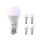 Mehrfachpackung 5x Calex Smart Tuya Wifi E27 Birne 8.5W 806lm - 822-840 Abstimmbares Weiß | RGBW - Dimmbar - Ersatz für 60W